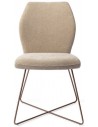 2 x Ikata spisebordsstole H87 cm polyester - Rødguld/Karamel
