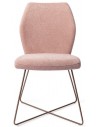 2 x Ikata spisebordsstole H87 cm polyester - Rødguld/Rosa