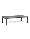 Loungebord i aluminium og keramik 120 x 70 cm - Charcoal/Stengrå