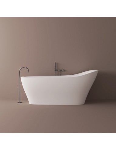 Se B6 fritstående badekar 182 x 86 cm solid surface - Mat hvid hos Lepong.dk