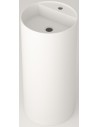 LAC3 fritstående håndvask H86 x Ø39 cm solid surface - Mat hvid