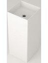 LAC7 fritstående håndvask H86 x 37 x 37 cm solid surface - Mat hvid