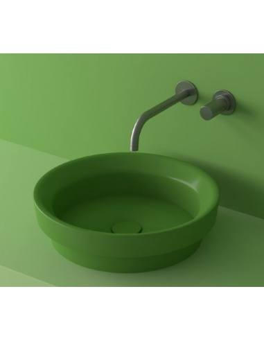 Billede af LR3M bordmonteret håndvask Ø39,6 cm solid surface - Lysegrøn