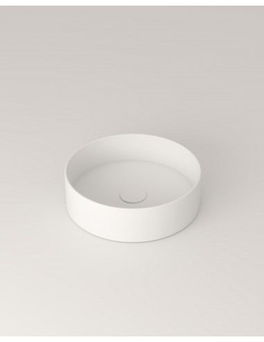 Billede af LR1M bordmonteret håndvask Ø39 cm solid surface - Mat hvid