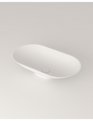 Se LO2S bordmonteret håndvask 60 x 33 cm solid surface - Mat hvid hos Lepong.dk