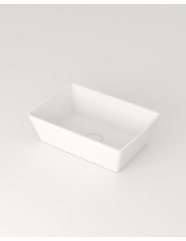 Se LC1XS bordmonteret håndvask 45,6 x 31,2 cm solid surface - Mat hvid hos Lepong.dk