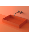 LC1M bordmonteret håndvask 60 x 39,6 cm solid surface - Orange
