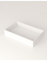 LC3M bordmonteret håndvask 60 x 37 cm solid surface - Mat hvid