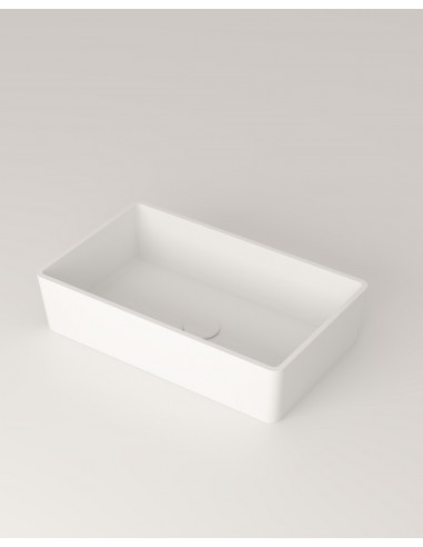 Se LC5M bordmonteret håndvask 50,6 x 30,6 cm solid surface - Mat hvid hos Lepong.dk