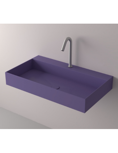 Billede af LC4L-M vægmonteret håndvask 80 x 46 cm solid surface - Lavendel