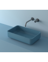 LC7S bordmonteret håndvask 49 x 30,5 cm solid surface - Himmelblå