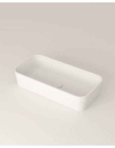 Se LC9M bordmonteret håndvask 56 x 28 cm solid surface - Mat hvid hos Lepong.dk