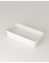 LC9M bordmonteret håndvask 56 x 28 cm solid surface - Mat hvid
