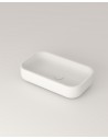 LC8M bordmonteret håndvask 49,5 x 29 cm solid surface - Mat hvid