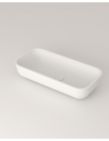 Se LC8L bordmonteret håndvask 60 x 29 cm solid surface - Mat hvid hos Lepong.dk