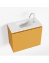 OLAN Komplet badmiljø centreret håndvask B60 cm MDF - Okker/Talkum