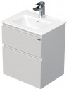 LETTY Mini Komplet badmiljø med håndvask B51 cm Keramik og MDF - Hvid højglans
