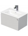 LETTY Mini Komplet badmiljø med håndvask B61 cm Keramik og MDF - Hvid højglans