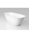 BETA V1 fritstående badekar 170 x 80 cm solid surface - Mat hvid