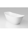 BETA V3 fritstående badekar 170 x 74 cm solid surface - Mat hvid
