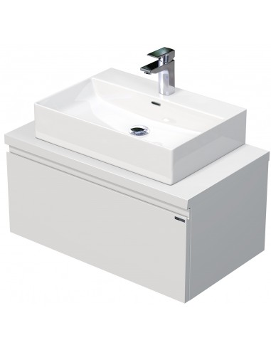 Billede af LETTY Komplet badmiljø med håndvask B80 cm Keramik og MDF - Mat hvid