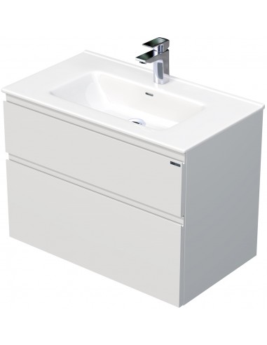 Billede af LETTY Komplet badmiljø med håndvask B81 cm Keramik og MDF - Mat hvid