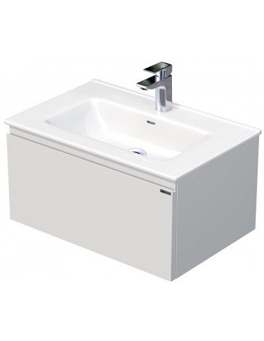 Billede af LETTY Komplet badmiljø med håndvask B71 cm Keramik og MDF - Mat hvid