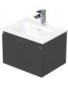 LETTY Mini Komplet badmiljø med håndvask B51 cm Keramik og MDF - Antracit højglans