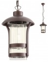 NORGE Loftlampe i metal og glas H32,5 - 87,5 cm 1 x E27 - Brun