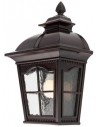 YORK Væglampe i aluminium og glas H44,1 cm 1 x E27 - Antik mørkebrun