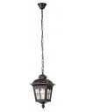 YORK Loftlampe i aluminium og glas H46,2 - 158,7 cm 1 x E27 - Antik mørkebrun