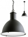 WORK Loftlampe i aluminium og polycarbonat H94,5 cm 1 x E27 - Mat sort