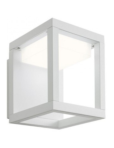 Se XIERA Væglampe i aluminium og polycarbonat H15,4 cm 1 x 10W SMD LED - Mat hvid hos Lepong.dk