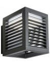 XIERA Væglampe i aluminium og polycarbonat H15,4 cm 1 x 10W SMD LED - Mat sort