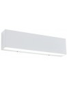 TRATTO Væglampe i aluminium og glas B19 cm 1 x 3W SMD LED - Mat hvid