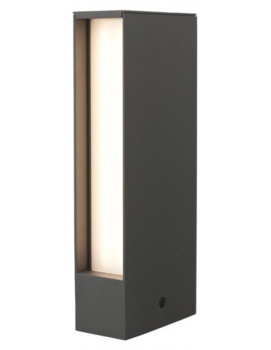 Se TWIN Bedlampe i aluminium og polycarbonat H25 cm 1 x 9W SMD LED - Mat mørkegrå hos Lepong.dk