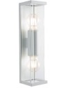 VITRA Væglampe i aluminium og glas H36 cm 2 x E27 - Mat hvid