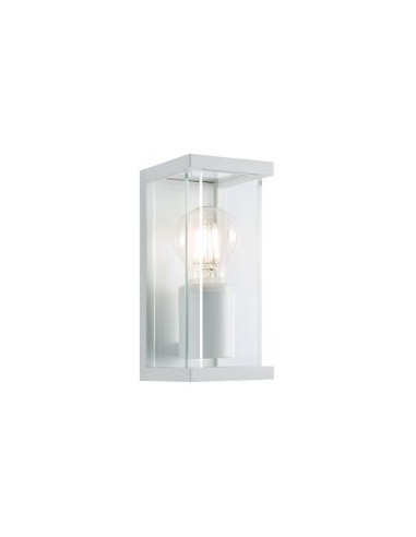 Se VITRA Væglampe i aluminium og glas H20 cm 1 x E27 - Mat hvid hos Lepong.dk