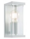 VITRA Væglampe i aluminium og glas H20 cm 1 x E27 - Mat hvid