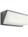SPECTRA Væglampe i aluminium B25 cm 1 x 17W SMD LED - Mat mørkegrå