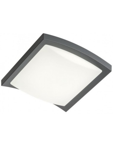 Billede af TALLIN Loftlampe i aluminium og polycarbonat 24,5 x 24,5 cm 1 x 21W SMD LED - Mat mørkegrå