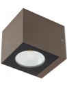 TEKO Up-Down Væglampe i aluminium H9,1 cm 2 x 6W COB LED - Mat mørkebrun