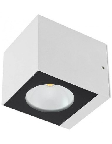 Billede af TEKO Up-Down Væglampe i aluminium H9,1 cm 2 x 6W COB LED - Mat hvid
