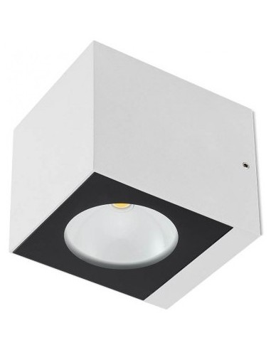 Se TEKO Væglampe i aluminium H9,1 cm 1 x 6W COB LED - Mat hvid hos Lepong.dk