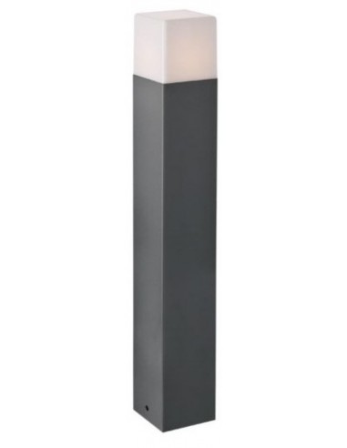 Se TOGO Bedlampe i aluminium og polycarbonat H50 cm 1 x E27 - Mat mørkegrå hos Lepong.dk