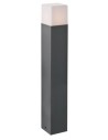 TOGO Bedlampe i aluminium og polycarbonat H50 cm 1 x E27 - Mat mørkegrå