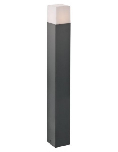 Billede af TOGO Bedlampe i aluminium og polycarbonat H70 cm 1 x E27 - Mat mørkegrå