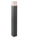 TOGO Bedlampe i aluminium og polycarbonat H70 cm 1 x E27 - Mat mørkegrå