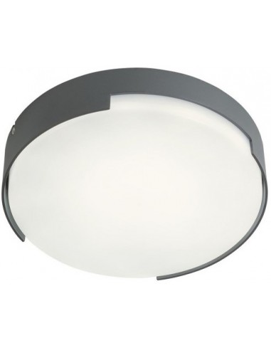 Billede af SKOR Loftlampe i aluminium og polycarbonat Ø25 cm 1 x 16W SMD LED - Mat mørkegrå