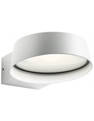 Se PHASER Væglampe i aluminium og glas B16,2 cm 1 x 12W COB LED - Mat hvid hos Lepong.dk